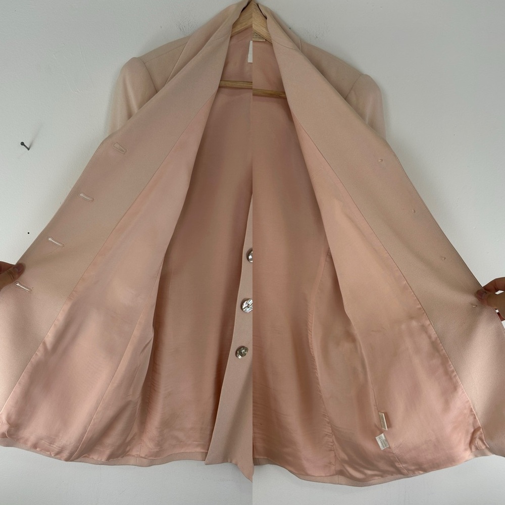 Vintage Dana Buchman Pastel Pink Silk Pantsuit - Picture 6 of 8